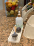 Happitasa Silicone Kitchen Sink Organizer Tray, Sponge Holder and Countertop Protector, White, 12"x4"