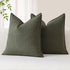 OTOSTAR Pack of 2 Soft Linen Decorative Throw Pillow Covers 24 x