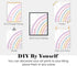 ULEGIE 8x10 Inch Toddler Nursery Girl Kids Room Wall Decor, Boho Rainbow Nursery Wall Decor Poster for Toddler Girls