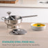 2-Quart 3 Navaris Stainless Steel Food Mill with Grinding Discs - Rotary Food Mill to Grind & Puree Fruits, Vegetables