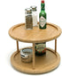 Lipper International 8302 Bamboo Wood 2-Tier Kitchen Turntable; 10"