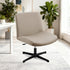 Armless Criss Cross Chair Cover Water Resistant Jacquard Vanity Chair Cover Elastic Mid Back Wide Seat Accent Chair