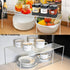 Expandable Cabinet Storage Organizer Shelf, Freezer Shelf, Kitchen Cabinet Pantry Spice Rack, 2 Sets