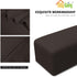 Easy-Going Stretch Ottoman Cover Folding Storage Stool Furniture Protector Soft Rectangle slipcover with Elastic