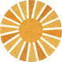 4Ft Lahome Boho Round Rugs - Washable Non-Slip Small Round Area Rug Throw Soft Sofa Kids Nursery Room Rug Rainbow Sun