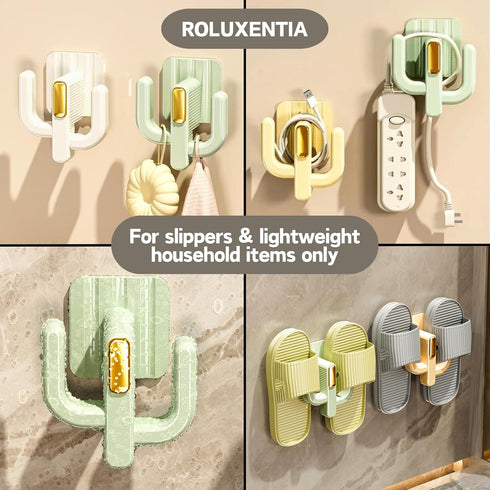 4 Pack Wall Mounted Shoe Rack - Premium Hanging Shoe Organizer Shelf with Sticky Hanging Mounts, Door Shoe Hangers