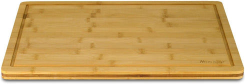 Heim Concept Organic Bamboo Cutting Boards, Extra Large Chopping Board with Juicy Groove, 18x12x3/4