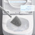 Sellemer Toilet Brush and Holder Set - Flexible Toilet Bowl Brush with Silicone Bristles, Compact Size (1 Pack,