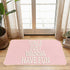 Pink Welcome Mat Bath Mats for Teen Girls, Front Door Mat for Home Kitchen Bathroom, 30 x 16 Inch