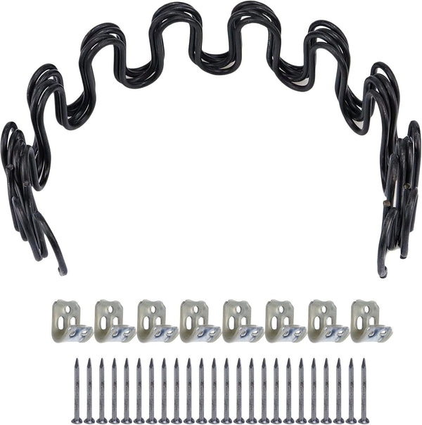 Antrader 16"(40cm) Couch Spring Repair Kit, 4-Pack Upholstery Spring Clips for Furniture Repair with Screws