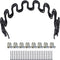 Antrader 16"(40cm) Couch Spring Repair Kit, 4-Pack Upholstery Spring Clips for Furniture Repair with Screws