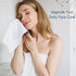 Set 6 of Luxury Wash Cloths for Your Face Viscose Bamboo & Turkish Cotton, White Wascloths