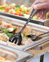 EUIRIO 5PCS Serving Utensils Set, Includes Large Serving Spoon, Slotted Serving Spoon, Serving Fork, Sugar Spoon &