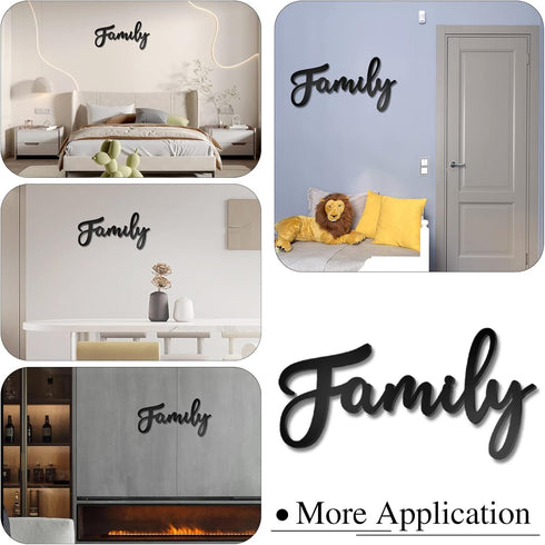 Family Wall Decor Signs for Home, Rustic Letter Family Signs (style2)