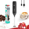 HAUSHOF Powerful Rechargeable Milk Frother, Handheld USB Type-C Electric Foam Maker for Coffee