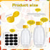 36 8/16 oz 36 1 Pieces Honey Bottles Squeeze Honey Bottles Clear Plastic Honey Bottles Honey Jar Container with Pcs