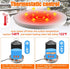 75W 1-3 MEWTOGO Chicken Water Heater for Winter - Energy Saving Chicken Coop Accessories, Thermostatically Controlled