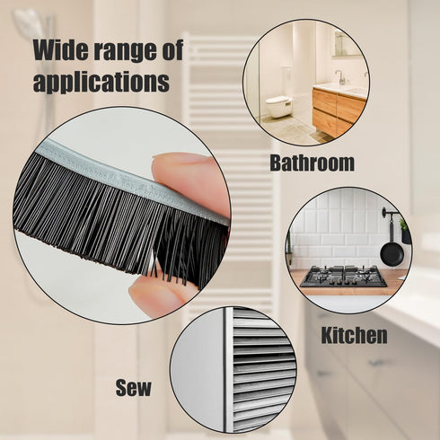 Crevice Cleaning Brush, 3Pcs Hard Bristle Brushes for Household Use, Gap Cleaning and Toilet Cleaner Brush