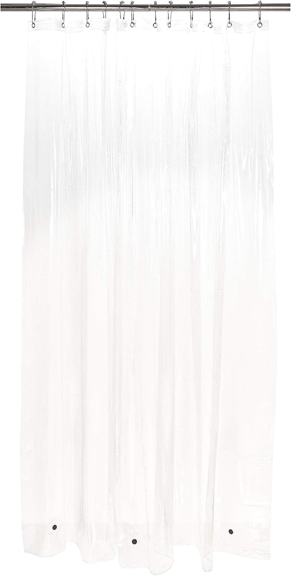 Bath Bliss Premium Shower Curtain Liner, Clear