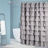 Handmade Ruffle Shower Curtain Shabby Chic Shower Curtain for Bathroom Soft Cloth