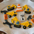 Construction Cookie Cutter Set - 9 Piece, 3 Inches, Excavator, Digger, Dump Truck, Tools for Kids Party