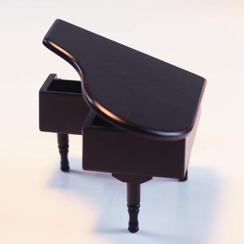 ANGEL MELODY Wooden Grand Piano Music Box Mechanism with Bench and Metal Pedal, Ring Storage Box Wind up You are My