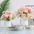 OHYGGE Tribe Glare Artificial Flower Silk Peony Bouquets, Set of 2 Hygrangea Carnations for Table Wedding Home