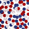 Red&Blue&White 100Pcs Baseball Confetti, Baseball Party Table Decorations for Baby Shower Birthday Party Supplies