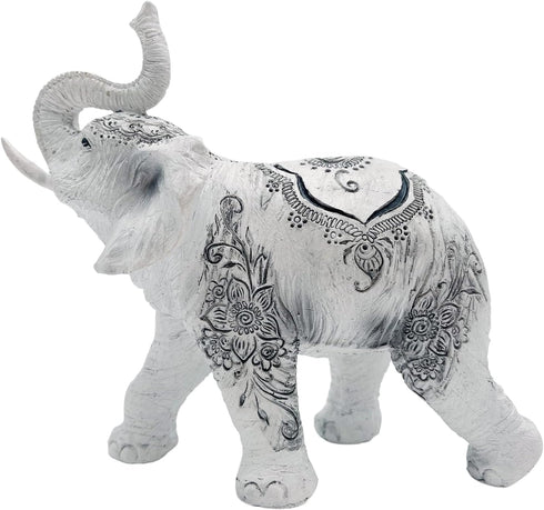 George S. Chen Imports Thai Collectible Statue Figurine Decoration, Trunk Up Thai Elephant