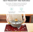 Naanle Winter Holiday Christmas Placemats Set of 4, Christmas Tree with Snowflake Heat-Resistant Washable Table Place