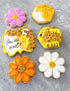 Ann Clark Bee Cookie Cutters 7-Pc. Set Made in the USA - Cute Bee, Small Flower, Honey Pot, Beehive, Honeycomb and more