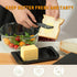 Countertop 2 Butter Dish with Lid, Large Butter Dish with Lid for Built-in Knife Slot Butter Keeper for Kitchen