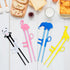 4 pcs Kid Chopsticks, Training Chopsticks for Toddler Beginners, Baby Children with Animal Designs