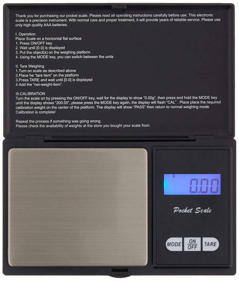 Digital Food Scales Precision 500g/0.01g, Small Pocket Ounces Grams, Portable Travel Jewelry Scale (Battery Included)