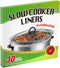 30 Slow Cooker Liners, Extra Large Disposable Cooking Bags for 6QT to 10QT Slow Cooker, Oval & Round
