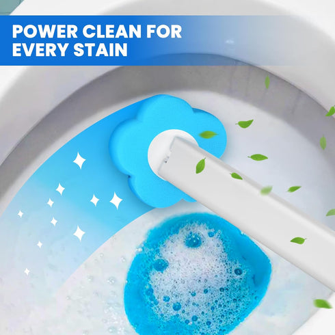 KCHDZJU 48 Toilet Bowl Wand Refills, Pcs Disposable Toilet Brush Cleaning Sponges Heads, Not Compatible with Other Wand