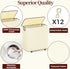 160L 3 3 LAMU Laundry Basket with Wheels, Rolling Laundry hamper with Lid and Removable Laundry Bag, Beige Large