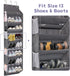 8 8 50lbs 16 Closet 1 Pack Over the Door Shoe Organizer Hanging with Mesh Pockets Wire Large Deep Pockets, Weight