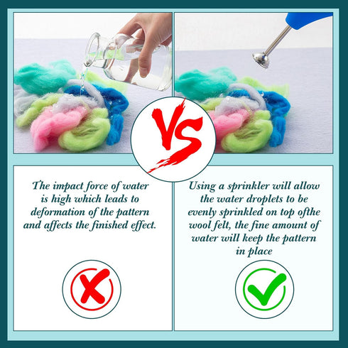 Ziliny 2 Pcs Ball Brause Sprinkler, Flower Sprinkler Ball for Wet Felting, Convenient Water Sprinkler Nozzle