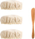 PEUTIER 3pcs Sourdough Starter Jar Cloth Covers with Spatula, Unbleached Fabric Bread Fermentation