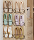 Wall Mounted Shoe Rack 6PCS, with Sticky Hanging Strips, Metal Wall Shoe
