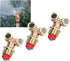 Zerodis Brass Misting Nozzles, 3Pcs Spray Nozzles with Filter for Garden Irrigation and Outdoor Cooling