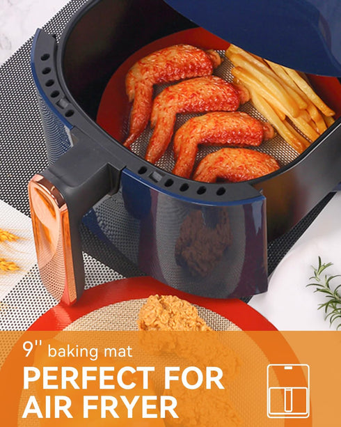 Silicone Baking Mat Set of 5, Nonstick & Reusable Bakeware Mats for Cookies, Macarons, Bread