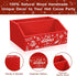 2 QIKSION Pcs Hot Cocoa Bar Station Supplies, Wood Hot Chocolate Bar Organizer Accessories, Chocolate Bar Containers