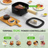 Audecook Hot Pot Electric 2L - Ceramic Glaze Non-Stick Frying Pan, Portable Cooker for Ramen, Steak, Fried Rice, with