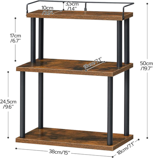 Countertop Countertop, BF02TL01 HOOBRO Kitchen Organizer, Moveable Corner Shelf, Desktop Storage Organizer for Office