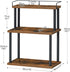 Countertop Countertop, BF02TL01 HOOBRO Kitchen Organizer, Moveable Corner Shelf, Desktop Storage Organizer for Office