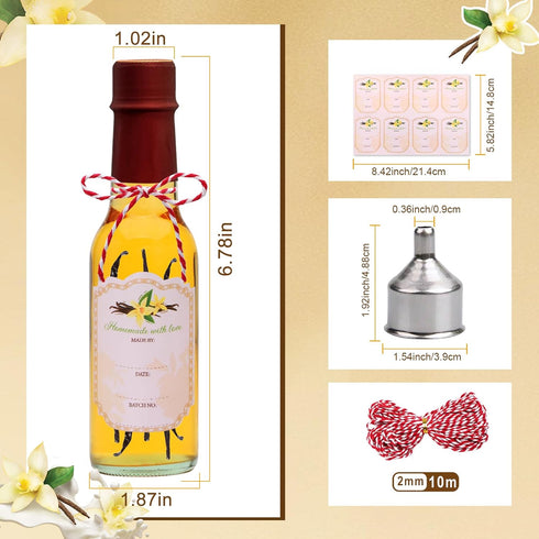 Encheng 5oz Woozy 5oz Set 35 Hot Sauce Bottles with Lids,Clear Bottles with Shrink Capsules,Small Wine Making Bottles