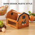 ZSHLXM Countertop. Egg Basket for Gathering Fresh Eggs, Farmhouse Egg Collecting Basket, Wood Chicken Egg Basket Brown