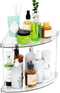 Yieach Clear Corner Bathroom Counter Organizer,2Tier Tiered Countertop Corner Shelf for Perfume,Beauty Products,Makeup